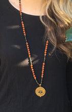 Load image into Gallery viewer, Yoga Mala | Black Onyx Rudraksha Tree of Life Pendant Pendant Neckalce | 108 Beads