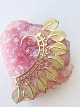 Load image into Gallery viewer, Brass Ear Cuff | Tribal Leaves | Ear Wrap