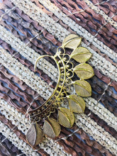 Load image into Gallery viewer, Brass Ear Cuff | Tribal Leaves | Ear Wrap