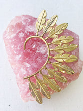 Load image into Gallery viewer, Brass Ear Cuff | Tribal Feather | Ear Wrap |