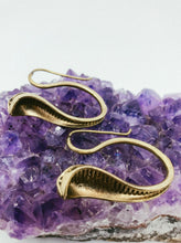Load image into Gallery viewer, Snake Head Brass Earrings