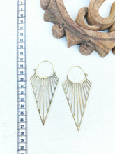 Load image into Gallery viewer, Triangle Joy Large Brass Earrings