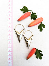 Load image into Gallery viewer, Triangle Brass Earrings