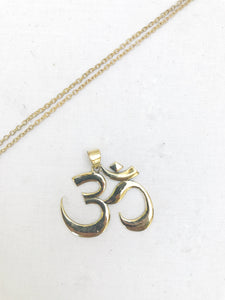 OM Yoga Pendant Necklace |  With or Without Chain
