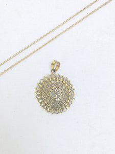 OM Mandala Pendant Necklace | With or Without Chain