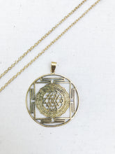Load image into Gallery viewer, Sri Yantra Mandala Pendant Necklace | With or Without Chain
