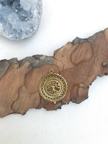 Tree of Life Mandala Pendant Necklace  |  With or Without Chain