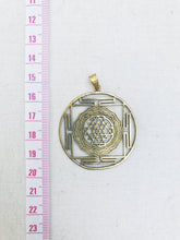 Load image into Gallery viewer, Sri Yantra Mandala Pendant Necklace | With or Without Chain