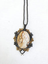 Load image into Gallery viewer, Picture Jasper Necklace | Micro Macrame | Handmade One of a Kind | Silver Accents