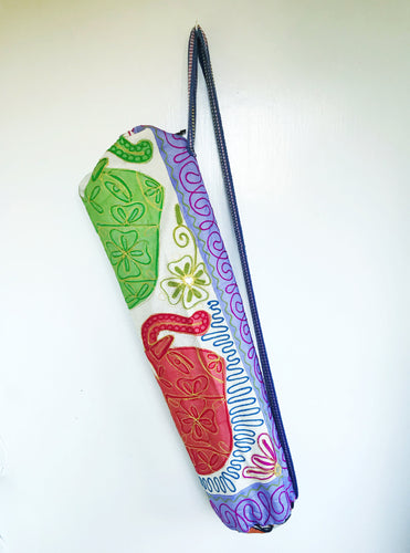 Handmade Indian Mandala Yoga Mat Bag Embroidered Vintage Boho