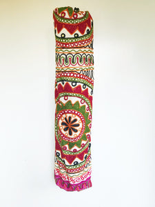 Handmade Indian Mandala Yoga Mat Bag Embroidered Vintage Boho Colorful Flower