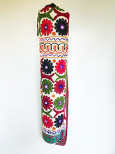 Load image into Gallery viewer, Handmade Indian Flower Yoga Mat Bag Embroidered Vintage Boho Colorful Mandala