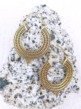 Load image into Gallery viewer, Indian Hoop Brass Earrings