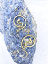 Load image into Gallery viewer, Snake Brass Earrings