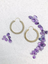 Load image into Gallery viewer, Simple Brass Hoop Earrings,