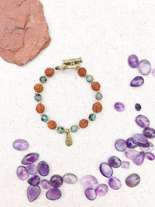 SEA Rudraksha Healing Crystal Bracelet