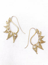 Load image into Gallery viewer, Inner Flame Brass Earrings