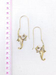 Lily Brass Earrings