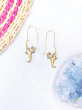 Load image into Gallery viewer, Lily Brass Earrings