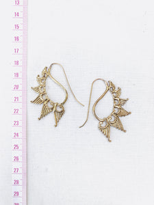 Inner Flame Brass Earrings